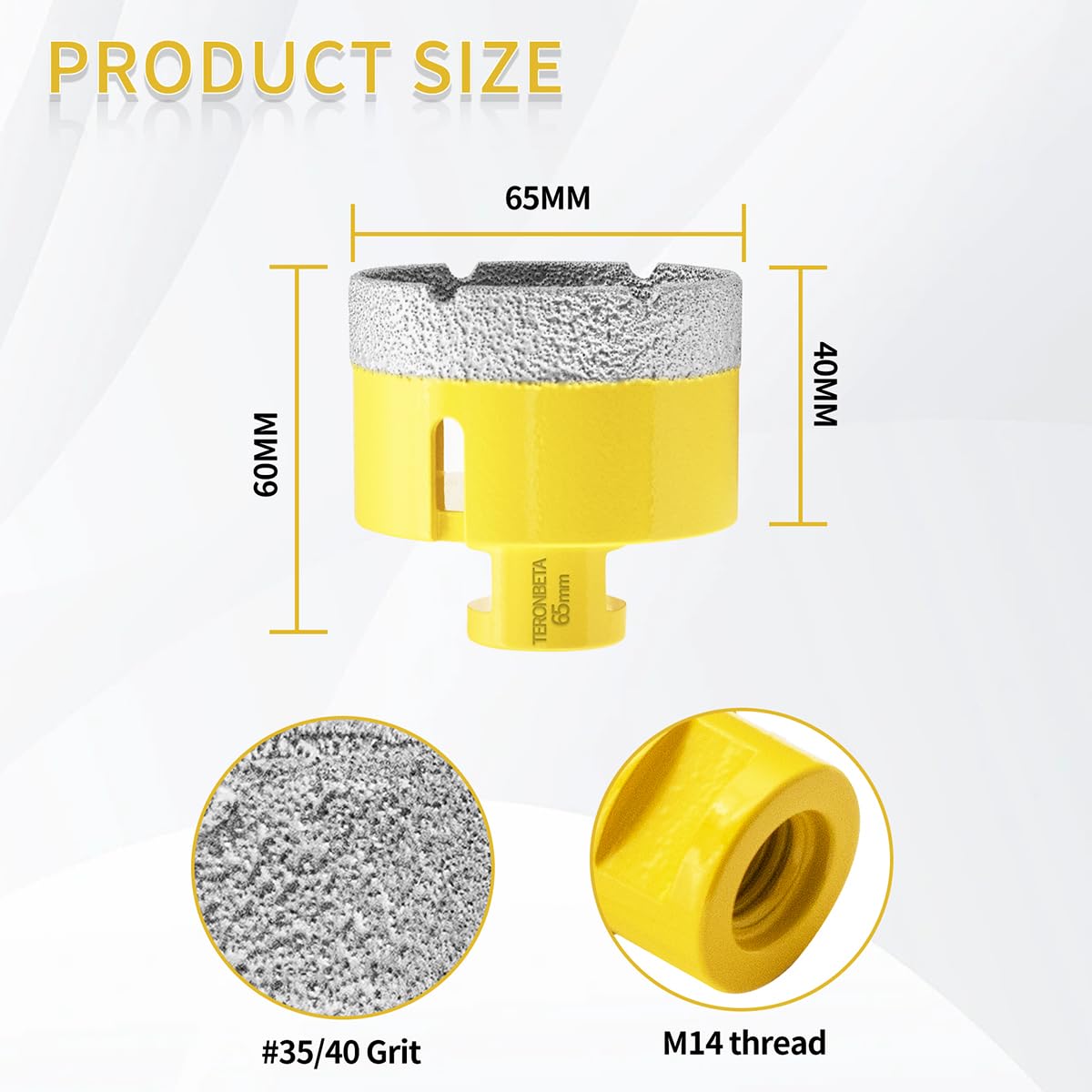 Teronbeta Diamond Core Drill Bit 65mm - Image 2