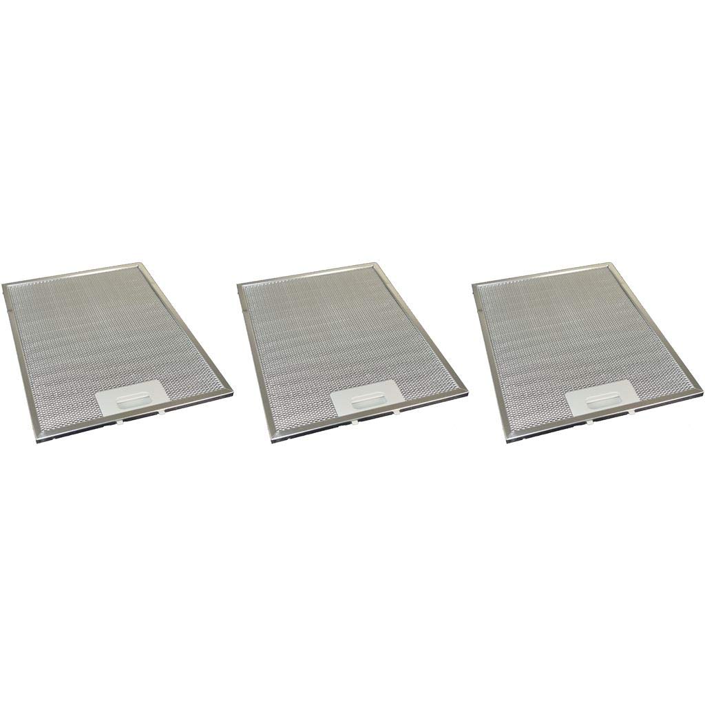 Universal-Fettfilter für Dunstabzugshaube, Metall, 247 mm x 327 mm, 3 Stück