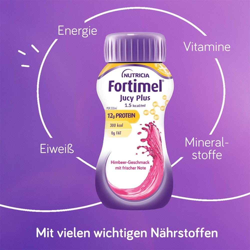 Fortimel Jucy Plus Himbeere Frische Note 4X200 ml