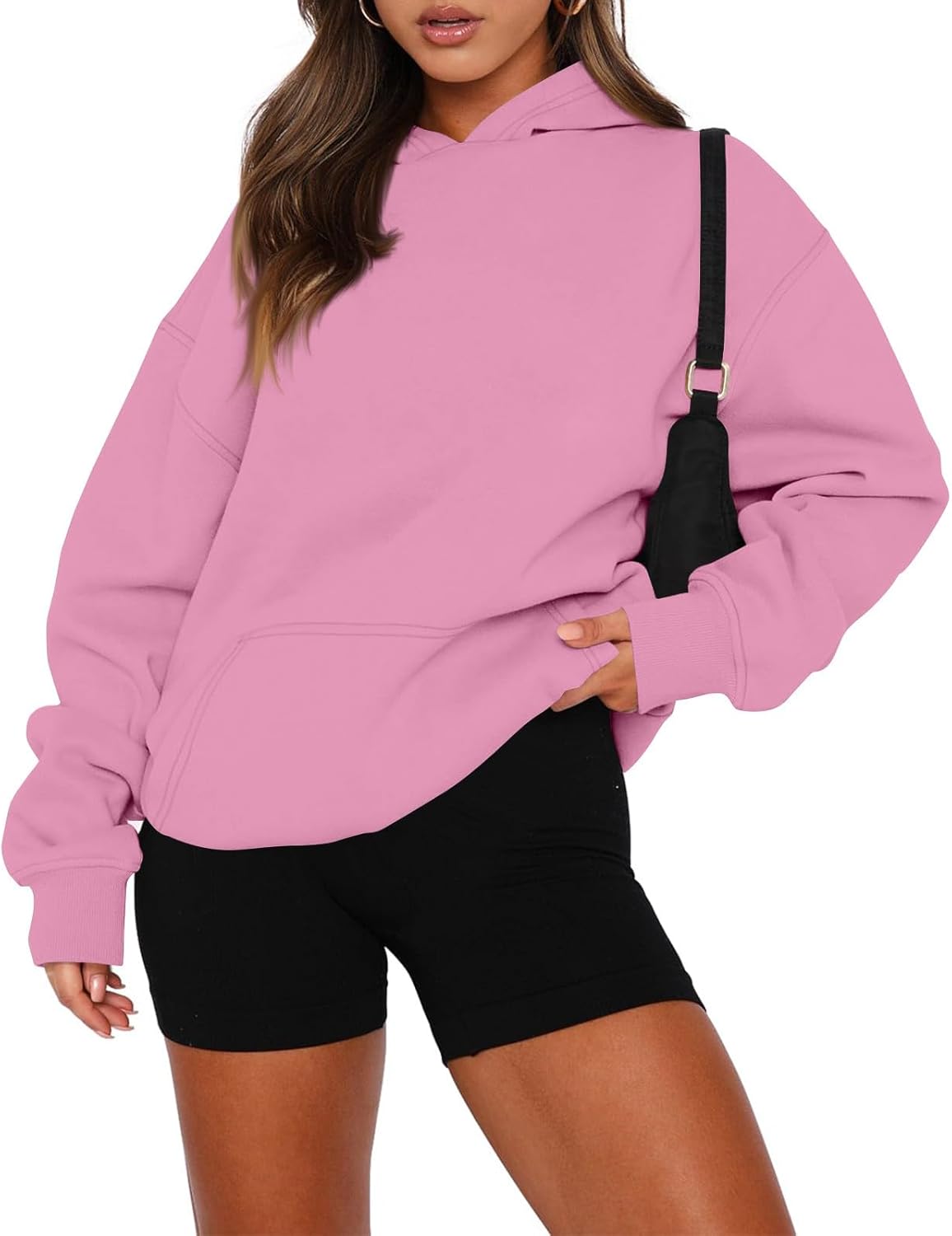 Oversized Hoodies for Women Pullover Fall Loose Comfort Fleece Hoodie Cozy Plain Hooded Sweatshirt Cute Sweat Shirts - Image 2