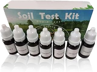 Obelunrp Kit de Prueba de Suelo, probador de Suelo 4 en 1, Kit de Prueba de potasio para hogar, jardín, Granja, potasio