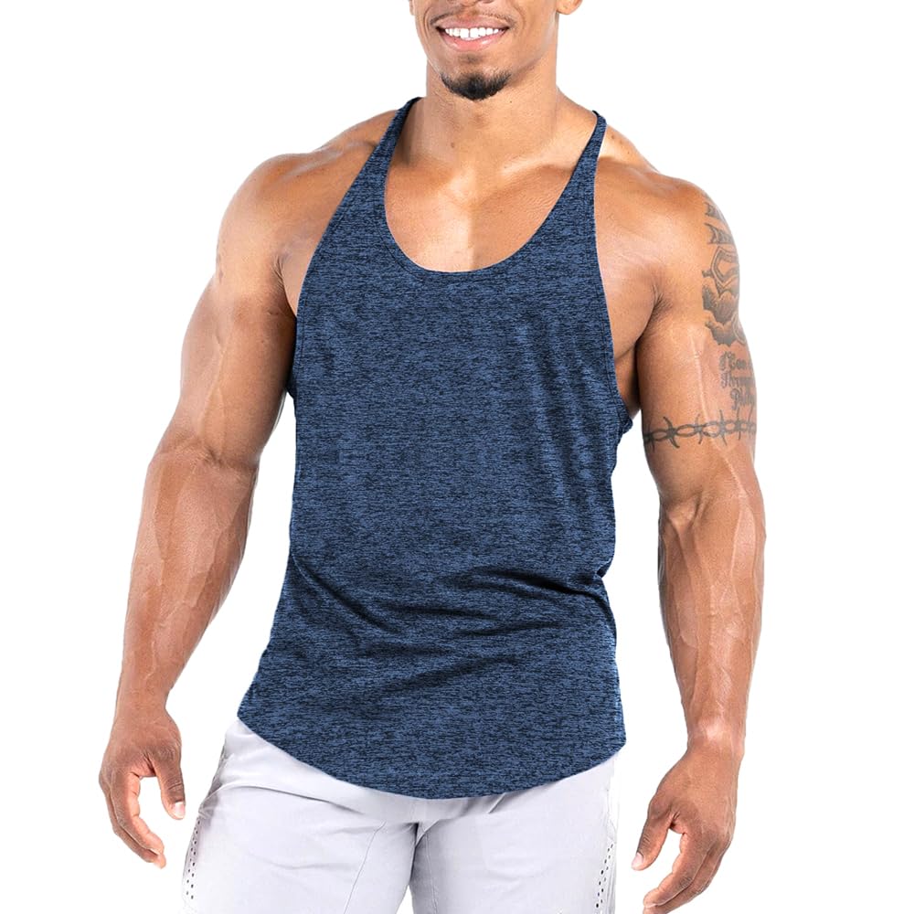 Canotte Uomo Muscle Cmdr Per Palestra - Stringer Fitness, Tessuto Leggero, Taglie S-2XL