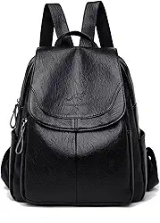 Bolsa Mochila para Mulher,Mochila Feminina Anti-roubo Moda Bolsa Couro Macio Modelo Vintage Versátil Mochila Feminina Pode Segurar o Tablet à Prova d'água Viagem Trabalho Bolsa de Ombro