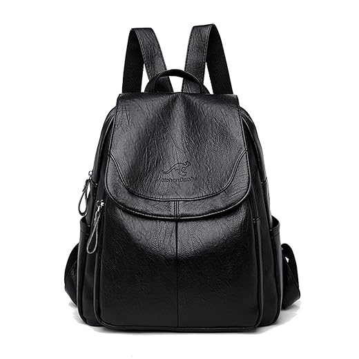 Bolsa Mochila para Mulher,Mochila Feminina Anti-roubo Moda Bolsa Couro Macio Modelo Vintage Versátil Mochila Feminina Pode Segurar o Tablet à Prova d'água Viagem Trabalho Bolsa de Ombro