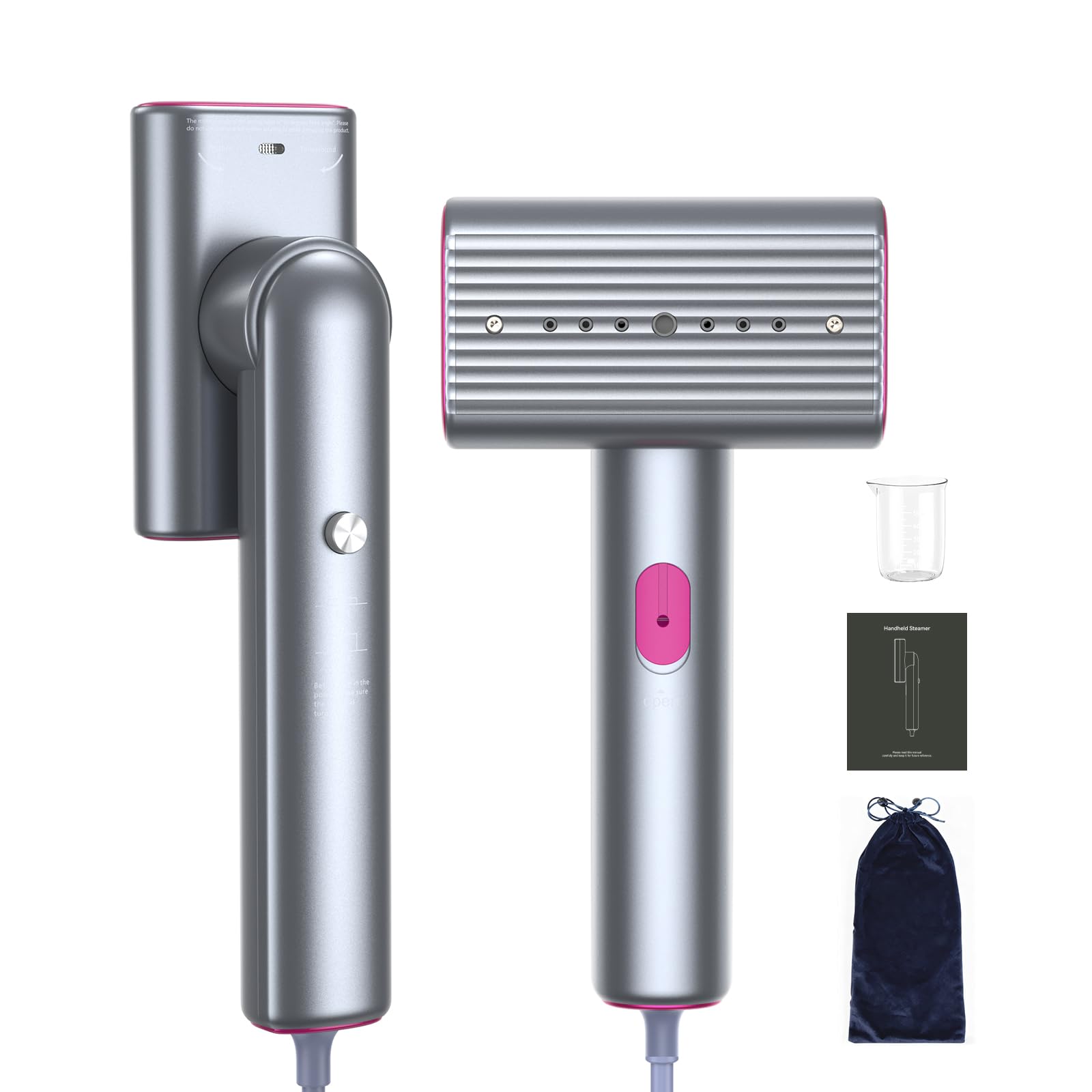 Defroisseur Voyage, Defroisseur Vapeur Fer à Repasser de Voyage 1200w, Mini Fer à Repasser Compact et Portable, le RéServoir d'Eau de 70 Ml est Livré Avec un Gobelet Doseur pour Voyages et Bureau.