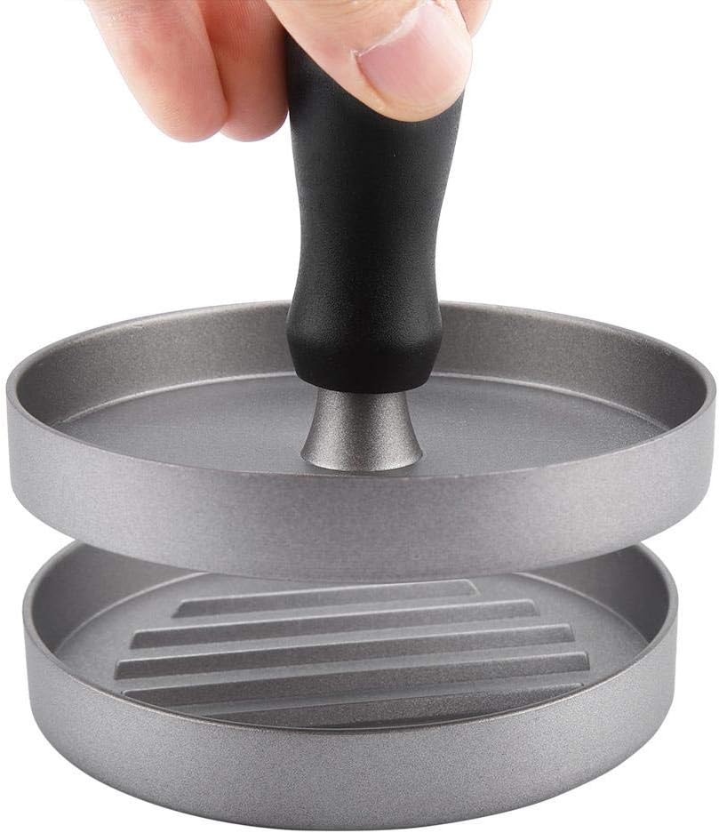 Amazon グリルプレスラウンドグリルプレス、丸型グリルプレス肉プレス機、レストラン用(Burger Press) A sixx