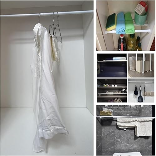 Miniatura 3 de avesplit cortinero con resorte, se estira, sin necesidad de tornillos, carga máxima de 3 libras