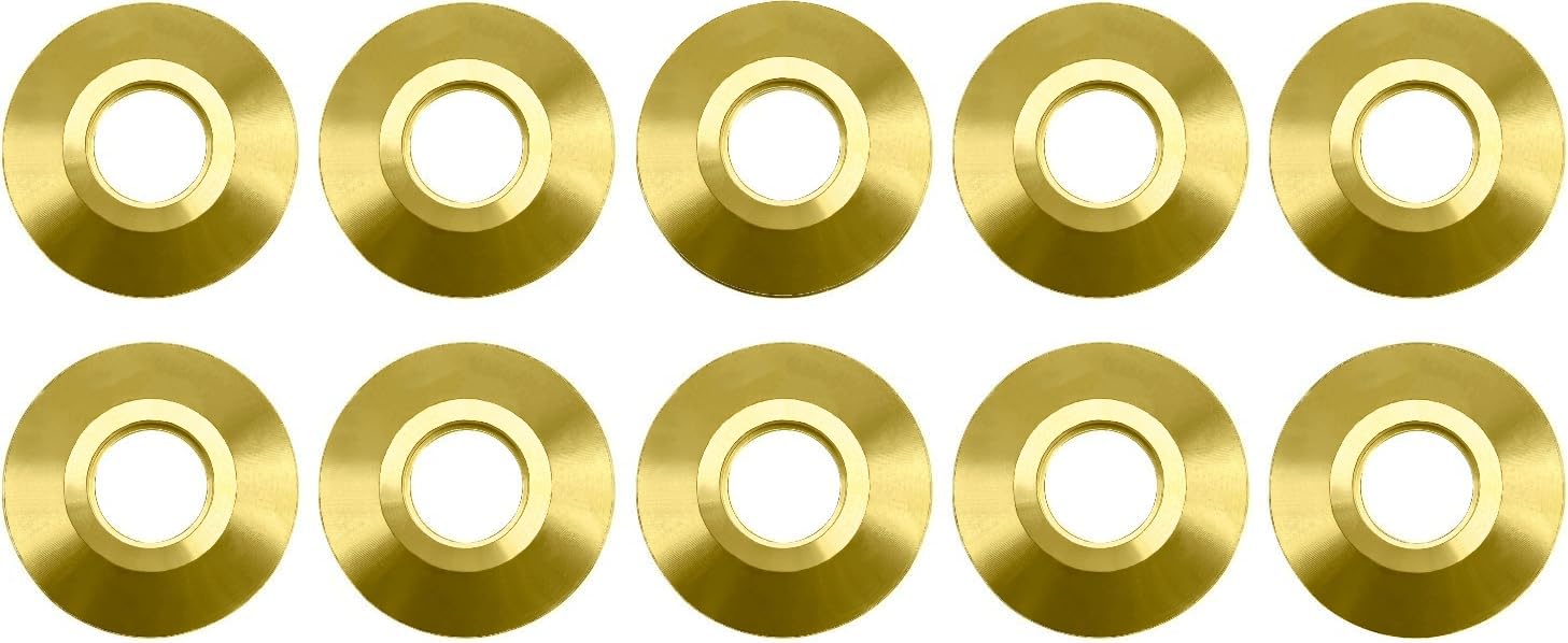 Poolzilla Pool Safety Cover Brass Beauty Collar Disc Rings - 10 Pack - Universal Fit-image-13