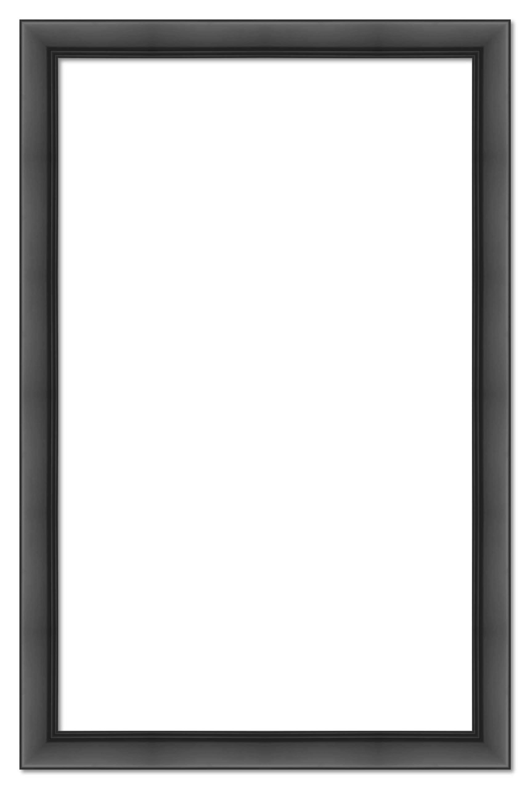 CountryArtHouse 12x26 Frame Black Solid Wood Picture Frame - Complete Modern Photo Frame Includes UV Acrylic Plexiglass, Acid Free Foam Backing Board and Hanging Hardware