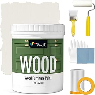 DWIL Matte Finish Furniture Paint - 32 Oz Wood Paint for Cabinets, Doors...