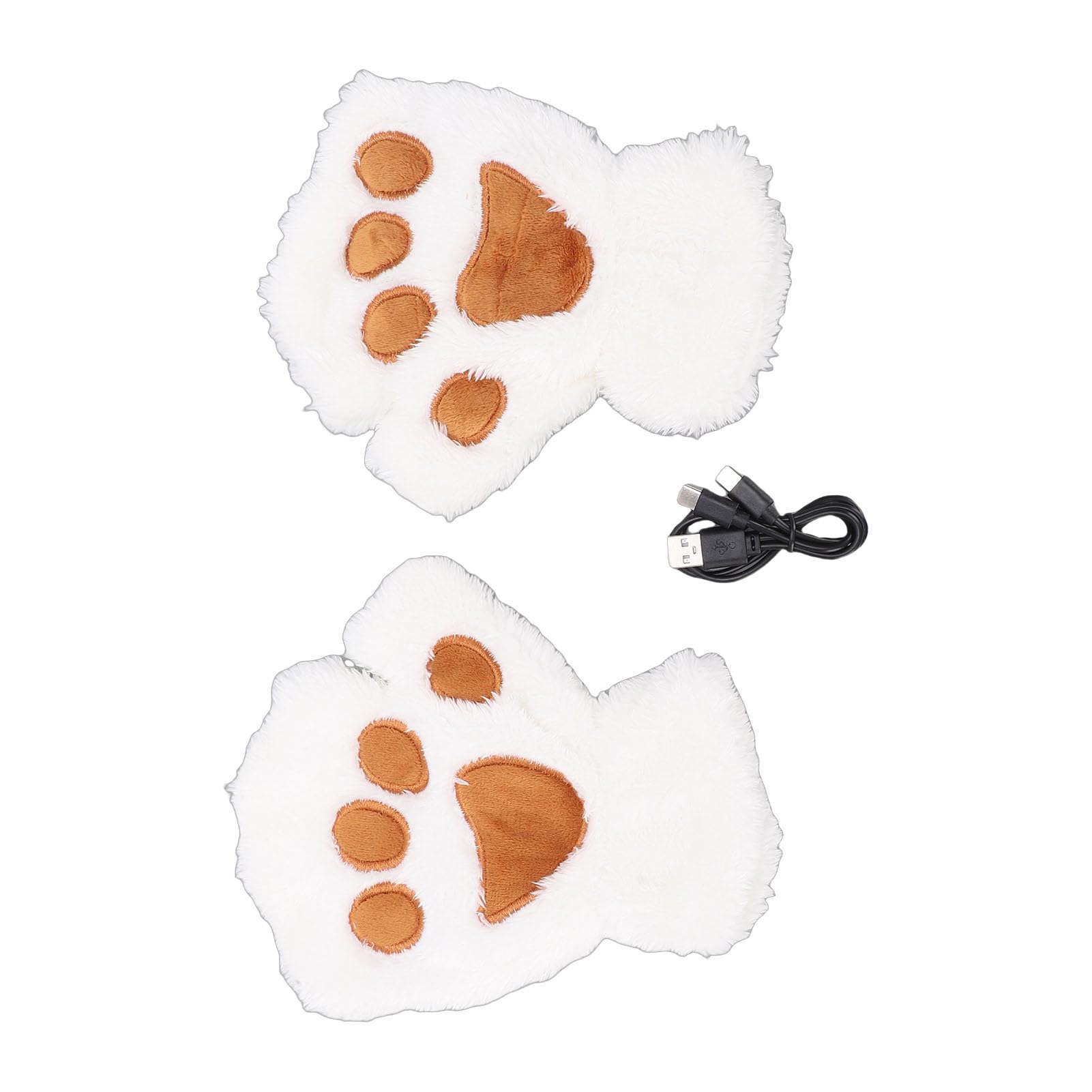 Riscaldati Senza in Peluche, Caldi Elettrici Ricaricabili per la Digitazione a Casa, Scaldamani Regolabili con Display della Batteria in Tempo Reale