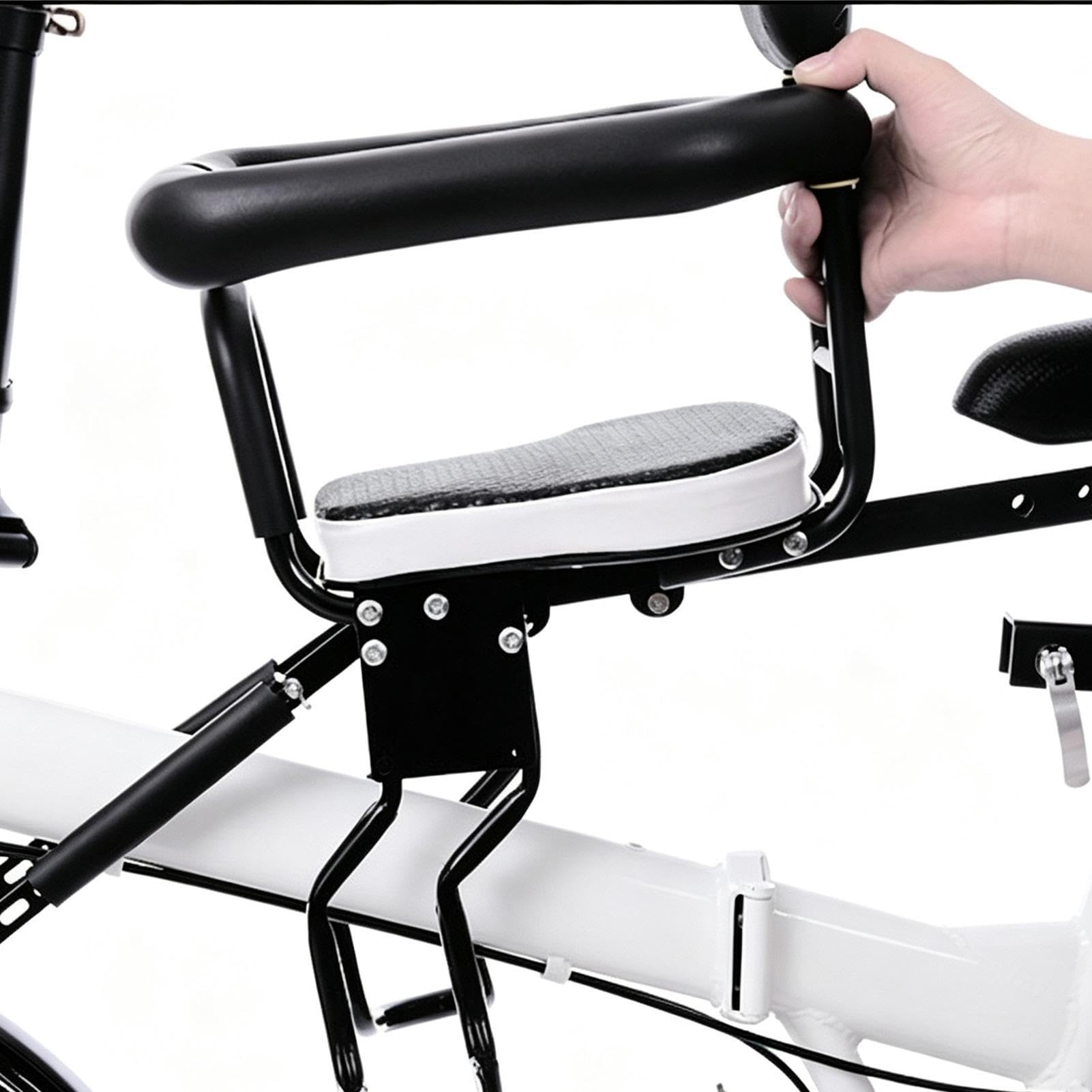Seggiolino Bicicletta - Bambino Con Braccio Sicurezza Sgancio Rapido | Portabambini Montato su Bici per Scooter Montagna Strada Pieghevole Ciclismo Outdoor Viaggio Biking