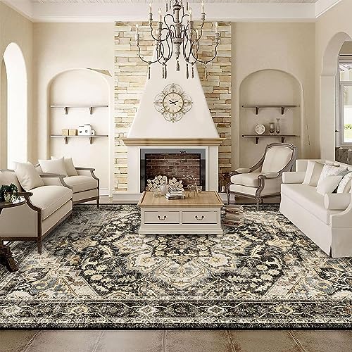 TOPRUUG Washable Oriental Area Rug - 9x12 Rugs for Living