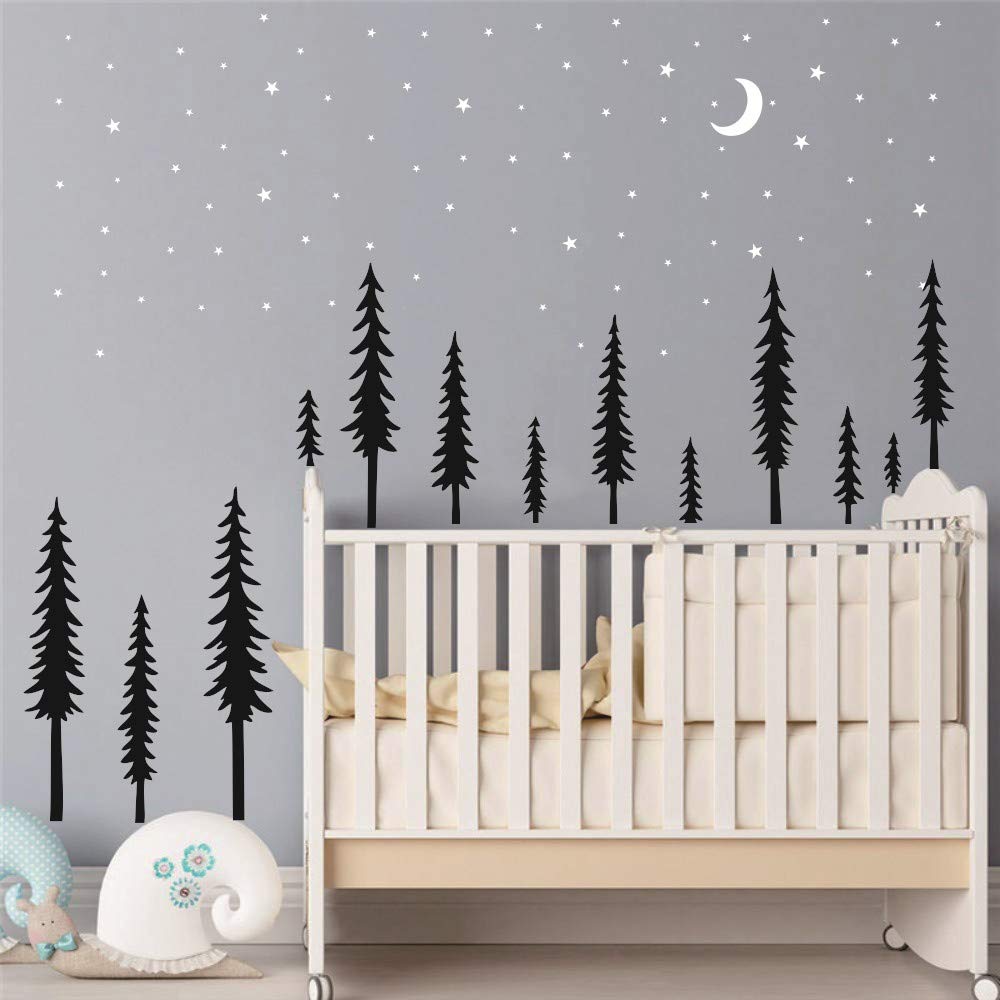 Calcomanía De Vinilo De árbol De Estrella Grande – Adhesivo Decorativo