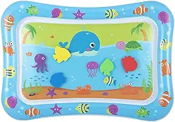 Tapete Infantil de Água Inflável para Bebê Almofada Sensorial Interativa Brinquedo Baby Educativo 48,5x67,5cm Premium