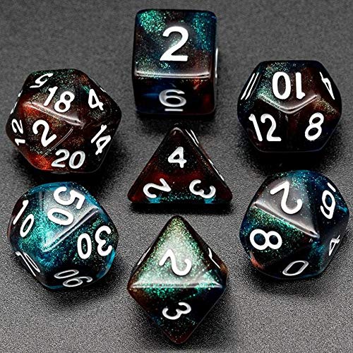 Red & Blue Glitter Dice (C9)