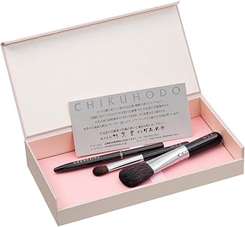 【ポーチ付】竹宝堂　CHIKUHODO メイクブラシ　6本セット　熊野筆　化粧 熊野化粧筆工房「竹宝堂」からCHIKUHODO collection 2024 限定