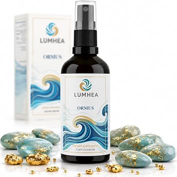 Ormus Gold Elixir Liquid Supplement, Monoatomic Gold & Marine Minerals Concentrate, for Clarity, Focus & Natural Energy, 3.34 fl oz 100 mL Pump Dispenser, cGMP Formulated