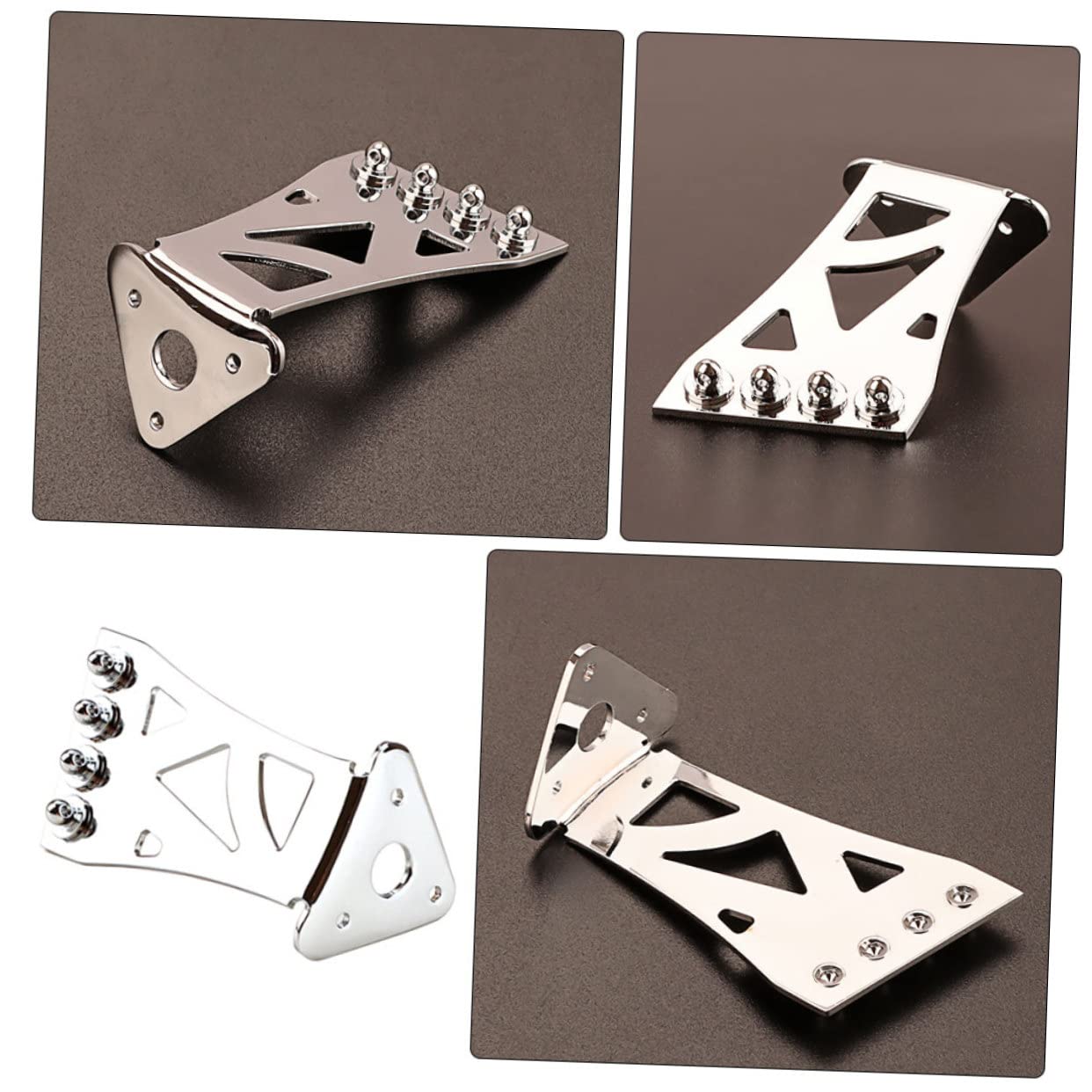 ifundom 4stücke Banjo Saitenhalter Aus Chromfarbene Saiten Tailpiece Für Banjo Für Instrumentenpflege Und Klangverbesserung Zubehör Für