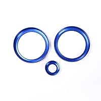 Vista 7 de Para Range Rover VELAR 2017-2019 aleación de aluminio coche central aire acondicionado volumen pomos anillo cubierta ajuste para Range Rover Evoque