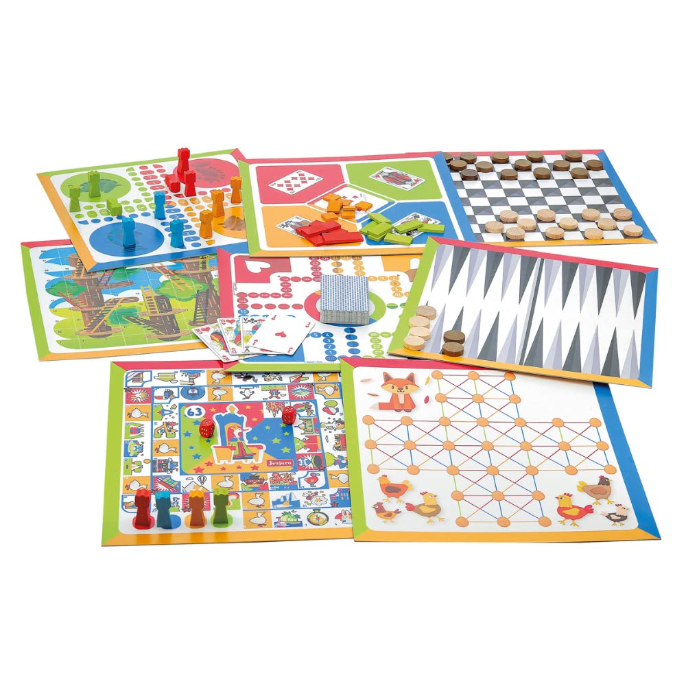 Jeujura - Box of (Many) Games Brettspiele, Mehrfarbig (J8457)