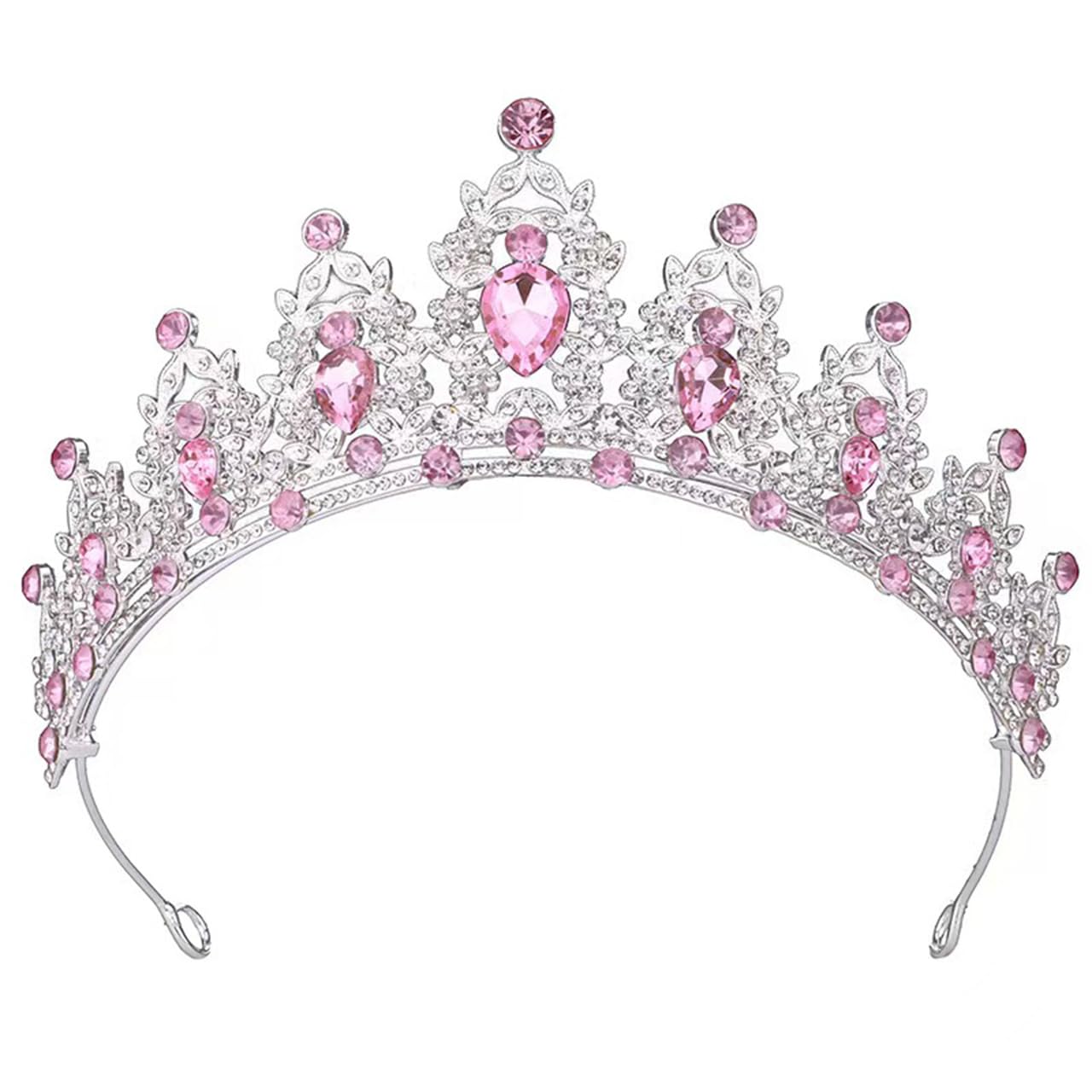 New women crown tiara Bridal Bridesmaid crystal headpiece birthday