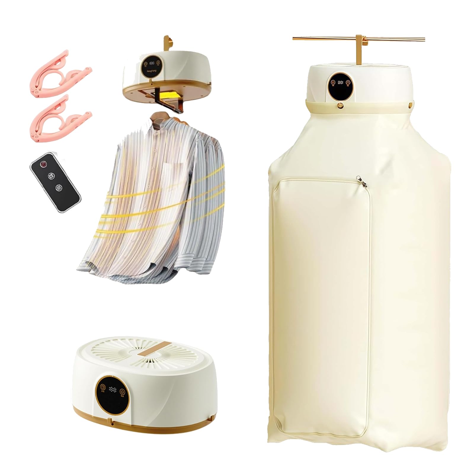 VZXATYOP Plancha De Vapor Vertical Inalámbrica Automática Máquina De Planchar Camisas Inflable Secadora De Ropa Portátil For Apartamento Viajes Y Hogar