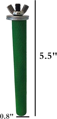 Miniatura 5 de BESTWD Percas para pájaros, soporte para pájaros, accesorios para jaula de pájaros, plataforma de perca de madera natural colorida, juego de 4