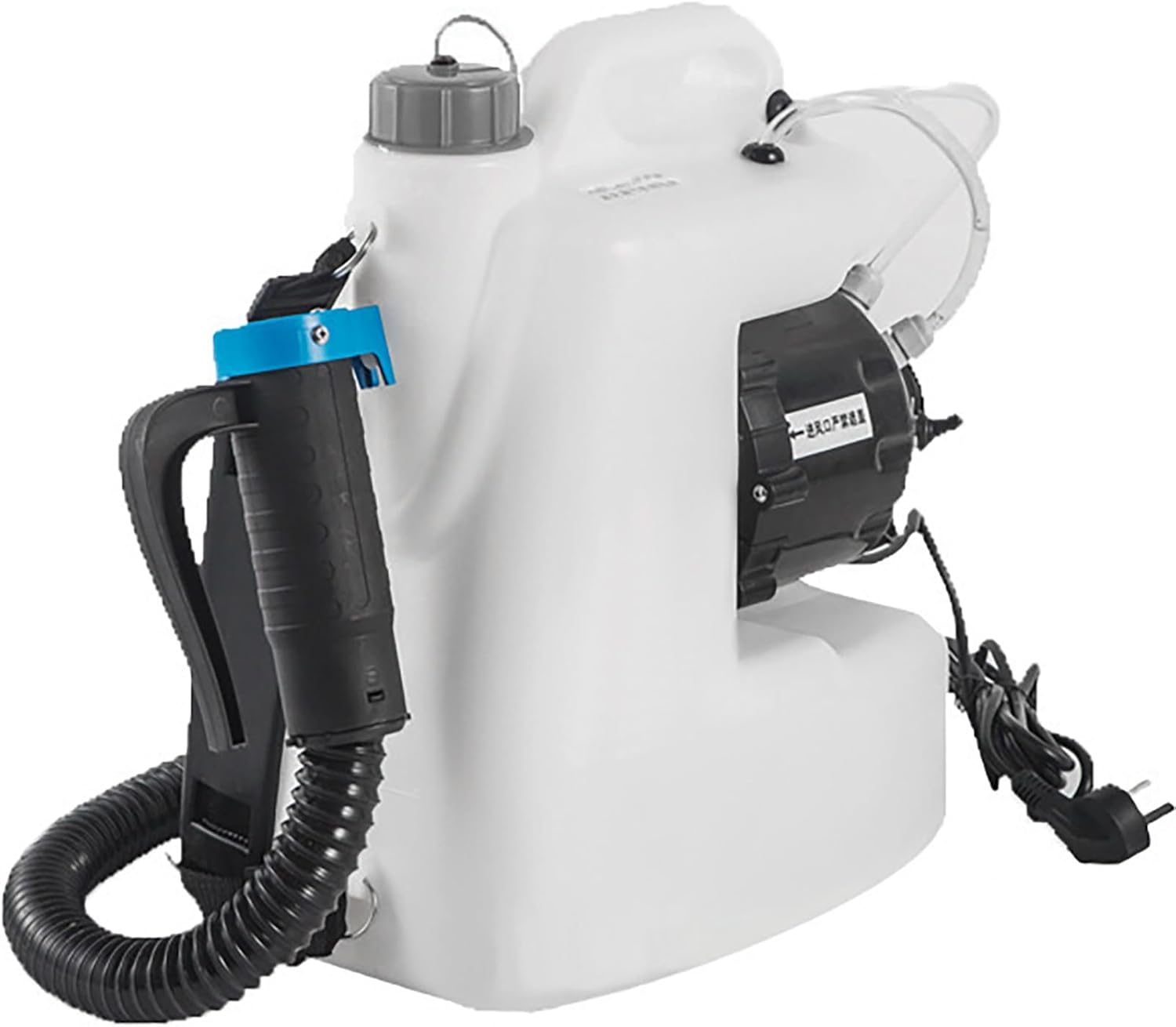 Electric ULV Fogger Machine with 10/12/16L Tank, Commercial Sprayer Portable Backpack Fogger Machine with Telescopic Hose for Large Area Coverage, Atomization Volume 450ml/min (12L)