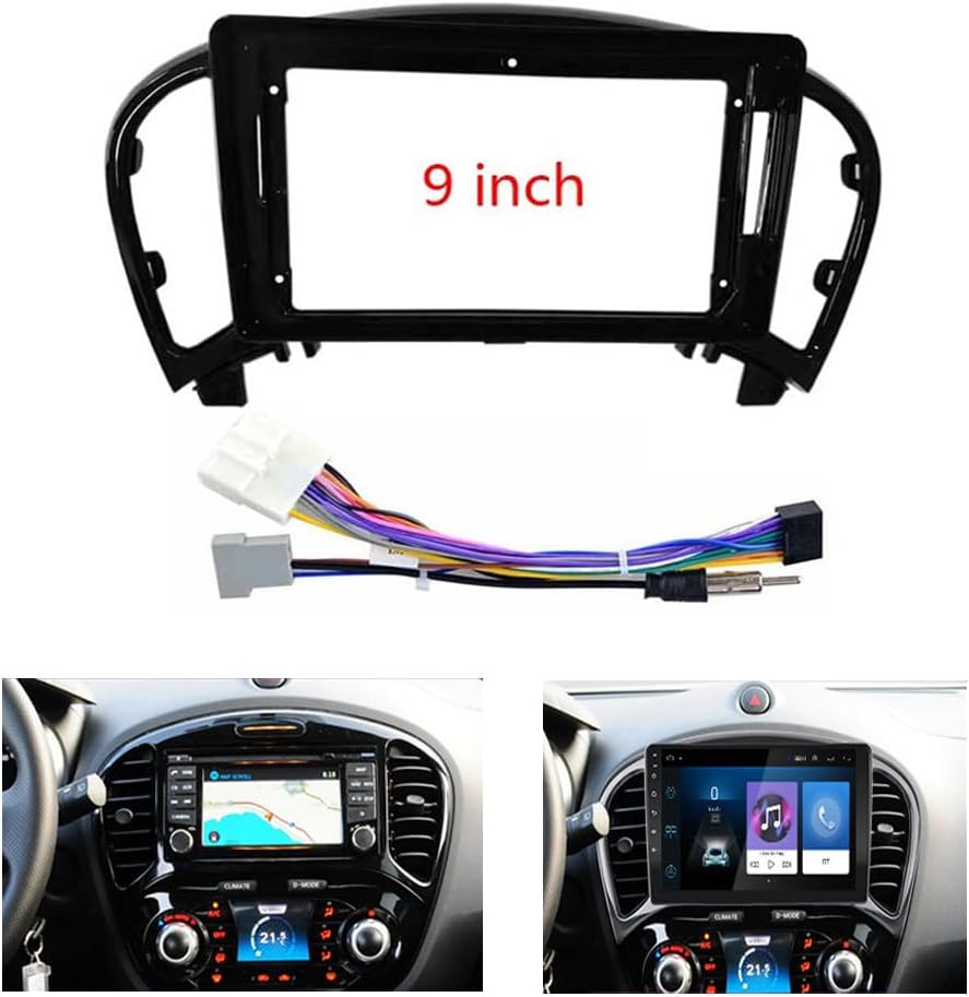 Fits for Nissan Juke 2010-2019 Car Radio Stereo Fascia Frame Double DIN 9 inch Dash Installation Mounting Kit