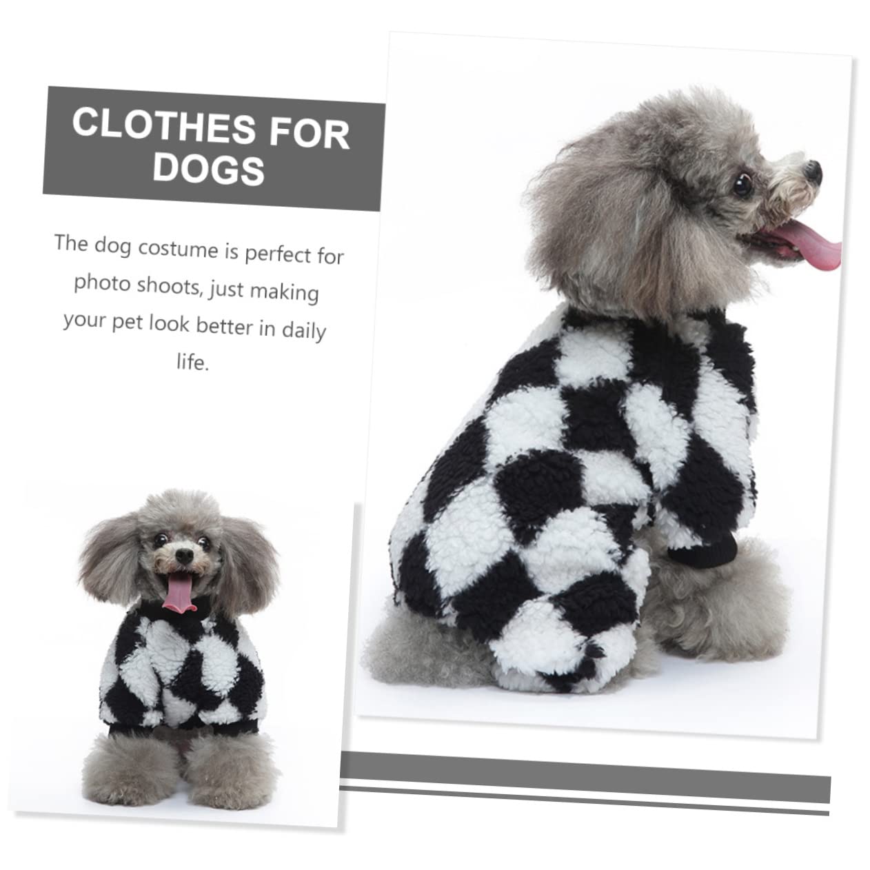 Sosoport 4pezzi Costume Per Cani Morbido e Confortevole Pigiama Pile Per Cuccioli Abbigliamento Da Casa Per Cani Adatto Per Feste e Occasioni Speciali