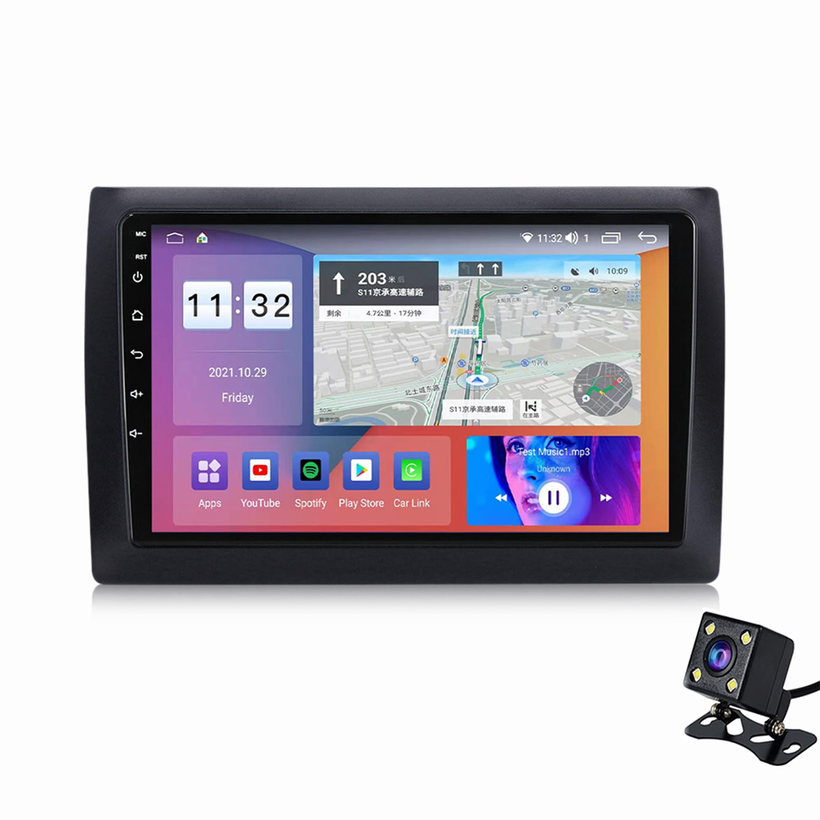 Radio écran tactile 9 pouces avec fonction écran partagé Fiat 500X