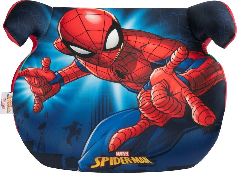 Siège Auto Pour Enfant Spiderman City Booster 125 à 150 Cm I-Size R129, Rehausseur De Voiture Avec Accoudoirs Ergonomiques, Système Universel Avec Ceinture De Voiture, Design Marvel Spiderman