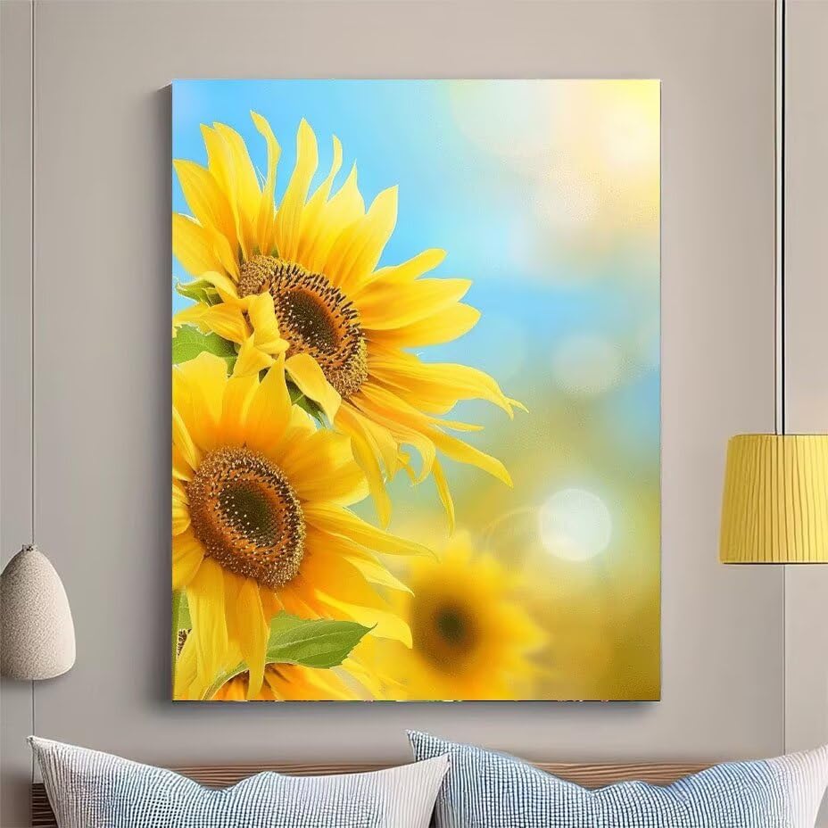Diamond Painting Tournesol 80x110 cm | Grand Kit Broderie Diamant Complet