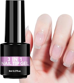 Gel Nail Glue 8ml Long Lasting Adhesive | UV Extension Glue for Beginners Professionals Home Salon Manicure Grooming Wedding Party