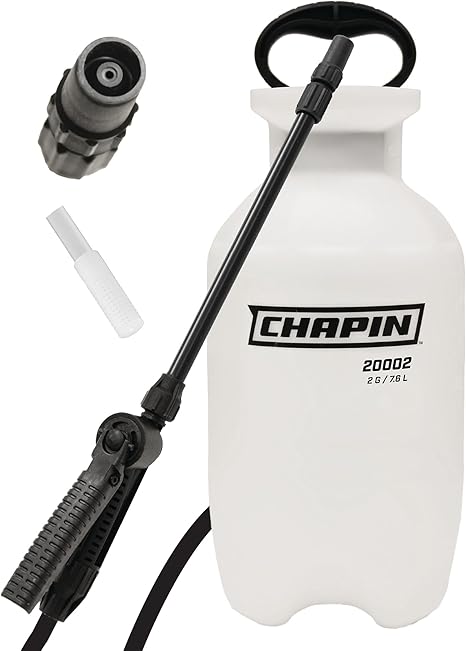 Chapin USA 20005 Pump Sprayer, 2 Gallon, Lawn and Garden, Hand Pressurized, Anti-Clog Filter, Adjustable Spray Nozzle, Spraying Plants, Watering, Weeds, Fertilizer and Pests, Translucent Chapin USA 20005 Pump Sprayer, 2 Gallon, Lawn and Garden, Hand Pressurized, Anti-Clog Filter, Adjustable Spray Nozzle, Spraying Plants, Watering, Weeds, Fertilizer and Pests, Translucent