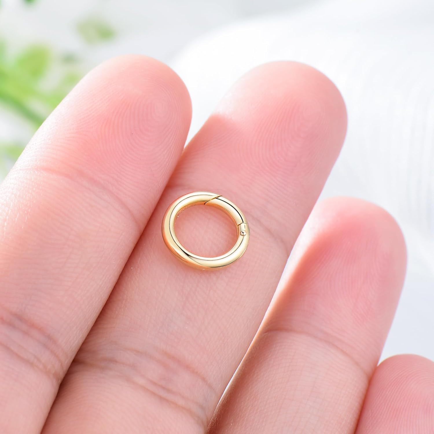 14K Gold Jewelry Clasp Necklace Extender Clasp Bracelet Extension Connector for DIY Necklace Bracelet Anklet Jewelry Making (Style 4) - Image 4