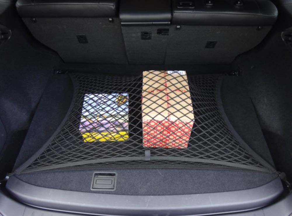 Rete da carico, a Doppio Strato, Altamente Elastica, Rete per Bagagliaio Auto, Organizer per Hyundai Santa Fe