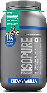 Isopure Whey Protein Isolate Powder with less than 1.5gm of Carbs and Vitamins for Immune Support - 2 kg Vanilla, Vegetari
