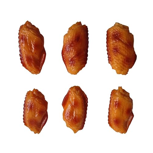 Artificial Fake Grilled Chicken Wings, Realistic Simulation Cooked Fried Chicken