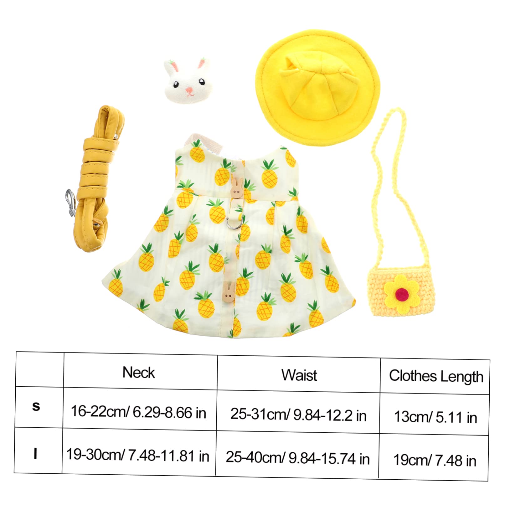 Kaninchen Geschirrset mit Leine, 2 Satz, Baumwolle für Kleine Haustiere