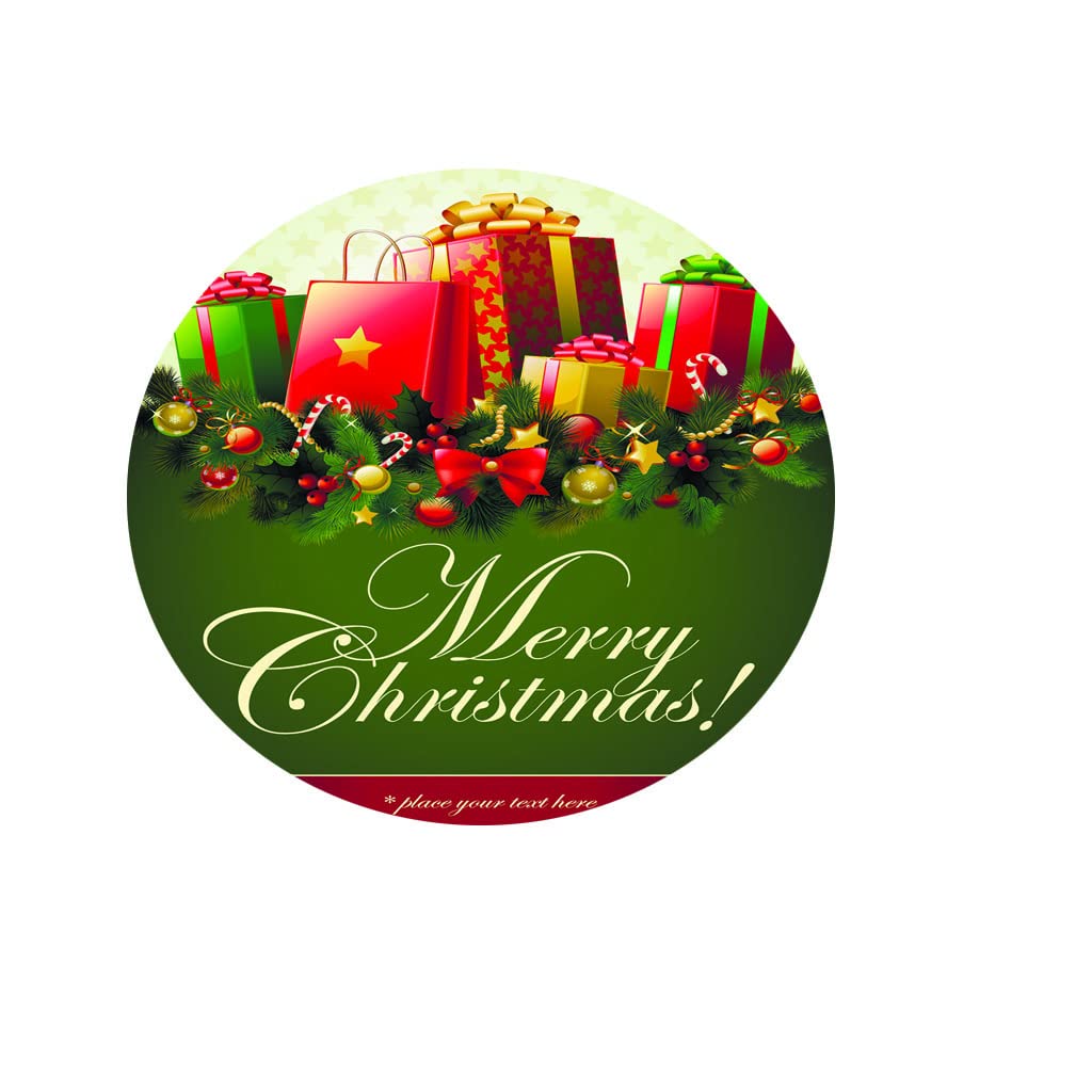 Treer Noël Nappe Ronde Avec Bord Élastique, Nappe De Table Motifs Sapin De Noël En Polyester Imperméable Anti Taches Lavable Nappes Decoration Pour