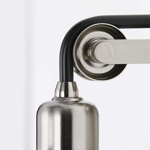 Miniatura 2 de Progress Lighting Rushton Collection - Lámpara de tocador de baño de cristal transparente con 3 luces, níquel cepillado