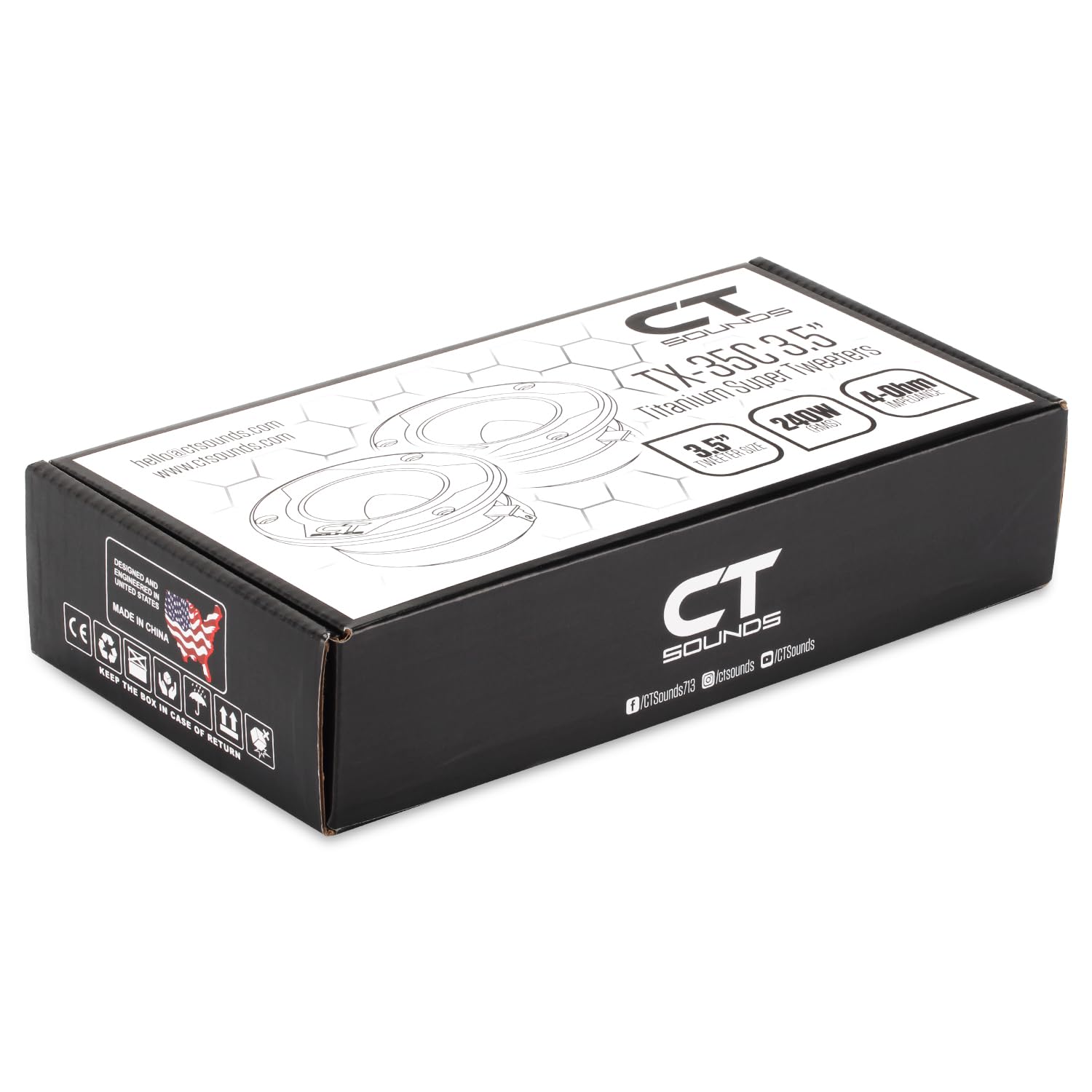 Amazon.com: CT Sounds TX-35C 3.5” 480-Watt Titanium Super Tweeters