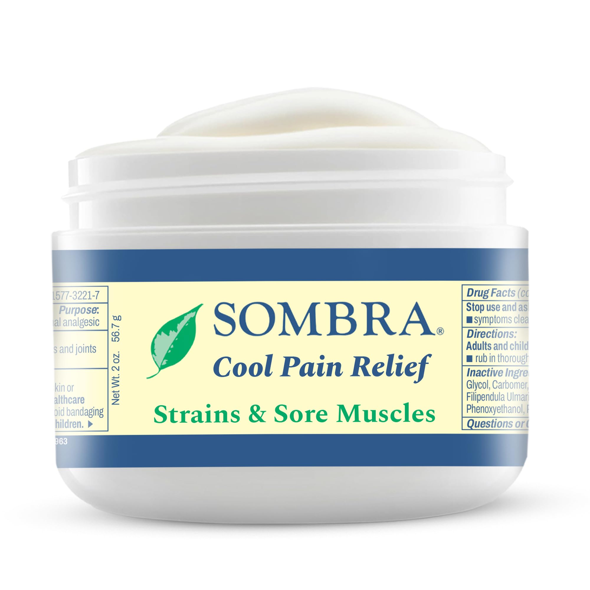 Sombra Cool Pain Relief Gel Cold Pain Relief for Swelling, Growing Pains, Soreness, Post-Workout, Vegan Formula Free of Artificial Fragrances, Dyes,