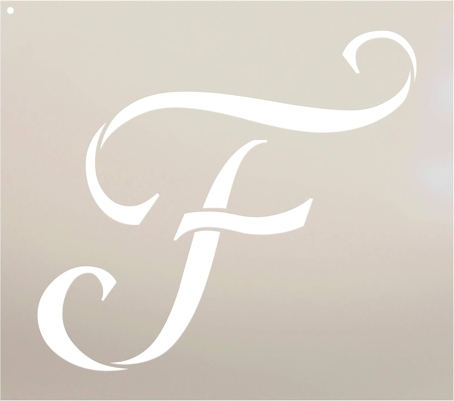 Graceful Monogram Stencil - F - STCL1906 - by StudioR12 (15)