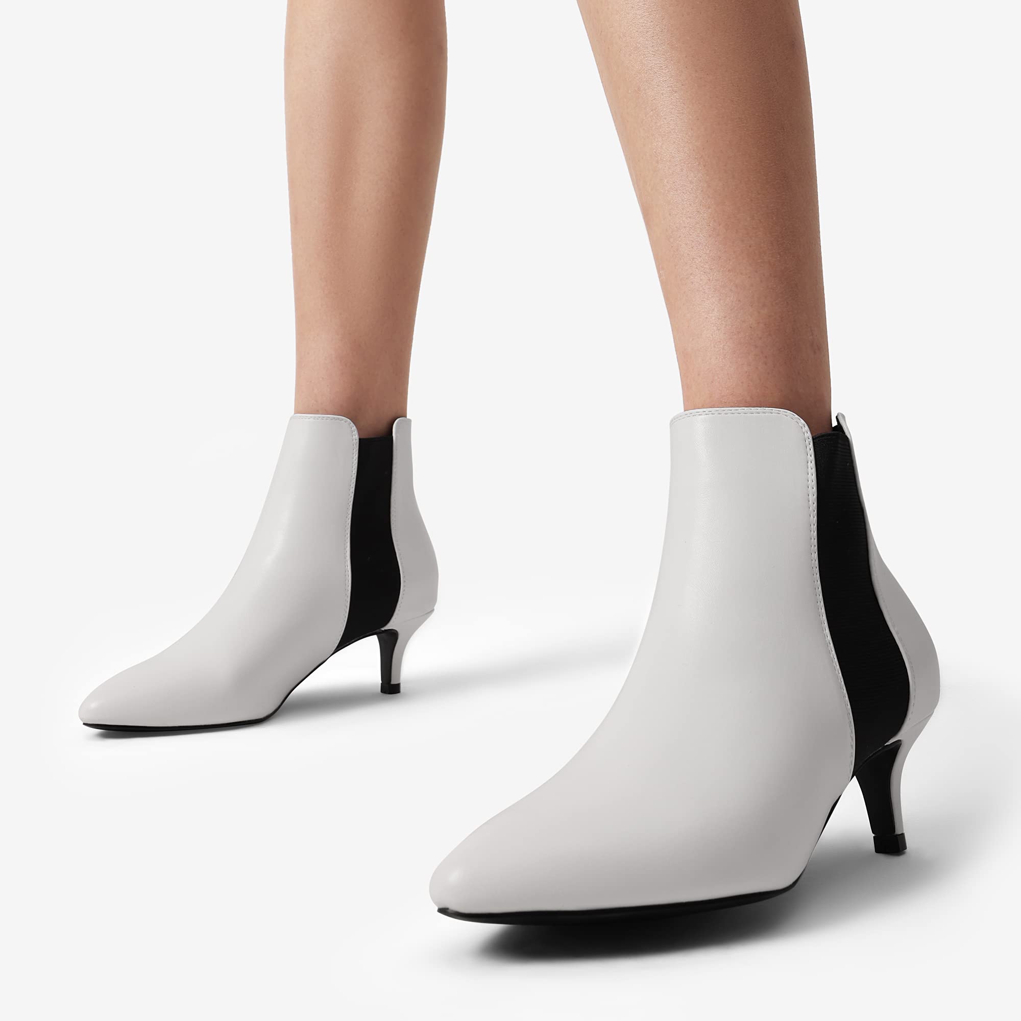 DREAM PAIRS Bottines Chelsea pour Femme Bottine à la Mode Classique Bottes Femmes SDAB2213W-E