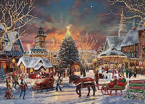 Ceaco - Thomas Kinkade - Holiday - Christmas Festival - 1000 Piece Jigsaw Puzzle