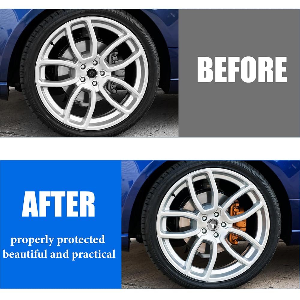 LONGHAO 4 Pcs Cache-oyeux Le Crâne,Voiture Cache Oyeux Universel,3D Cache Oyeu