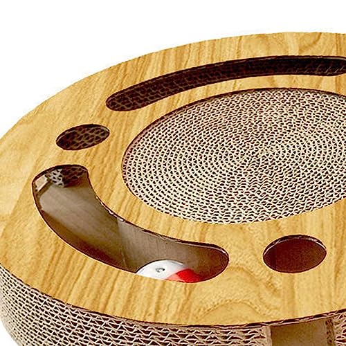 Generic Almofada para arranhar gato ondulado placa para arranhar bolas brinquedo correto acessórios